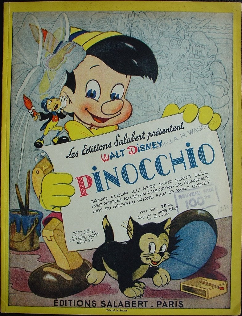 Walt Disney Pinocchio muziekboek, Boeken, Ophalen of Verzenden, Zo goed als nieuw, Leigh Harline & Ned Washington