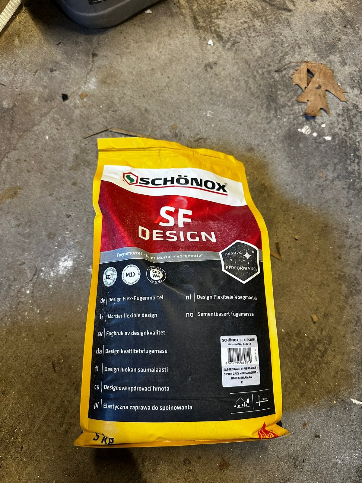 Tegelvoeg Schönox SF Design Flexibele Voegmortel 5 kg, Ophalen of Verzenden, Nieuw, Overige materialen, Overige typen