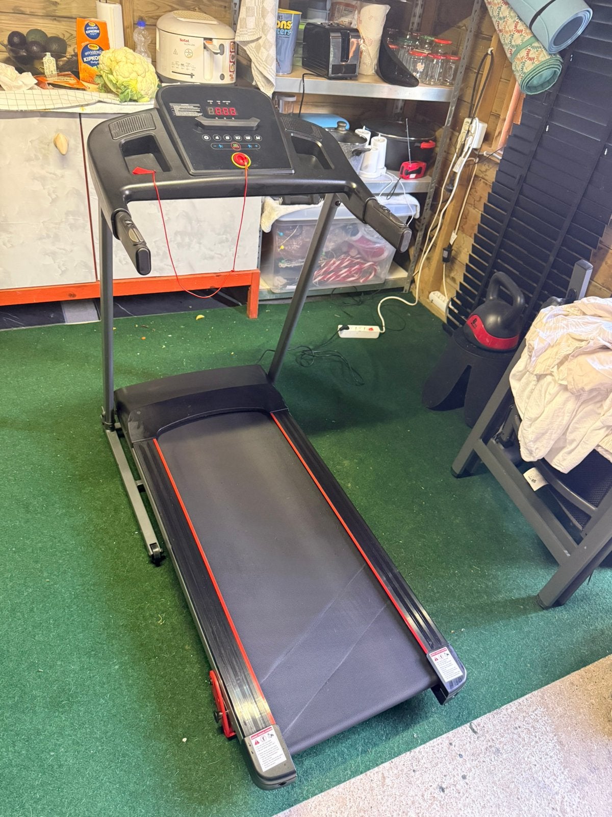 Inklapbare elektrische loopband – weinig gebruikt, Sport en Fitness, Ophalen, Zo goed als nieuw, Benen, Overige typen