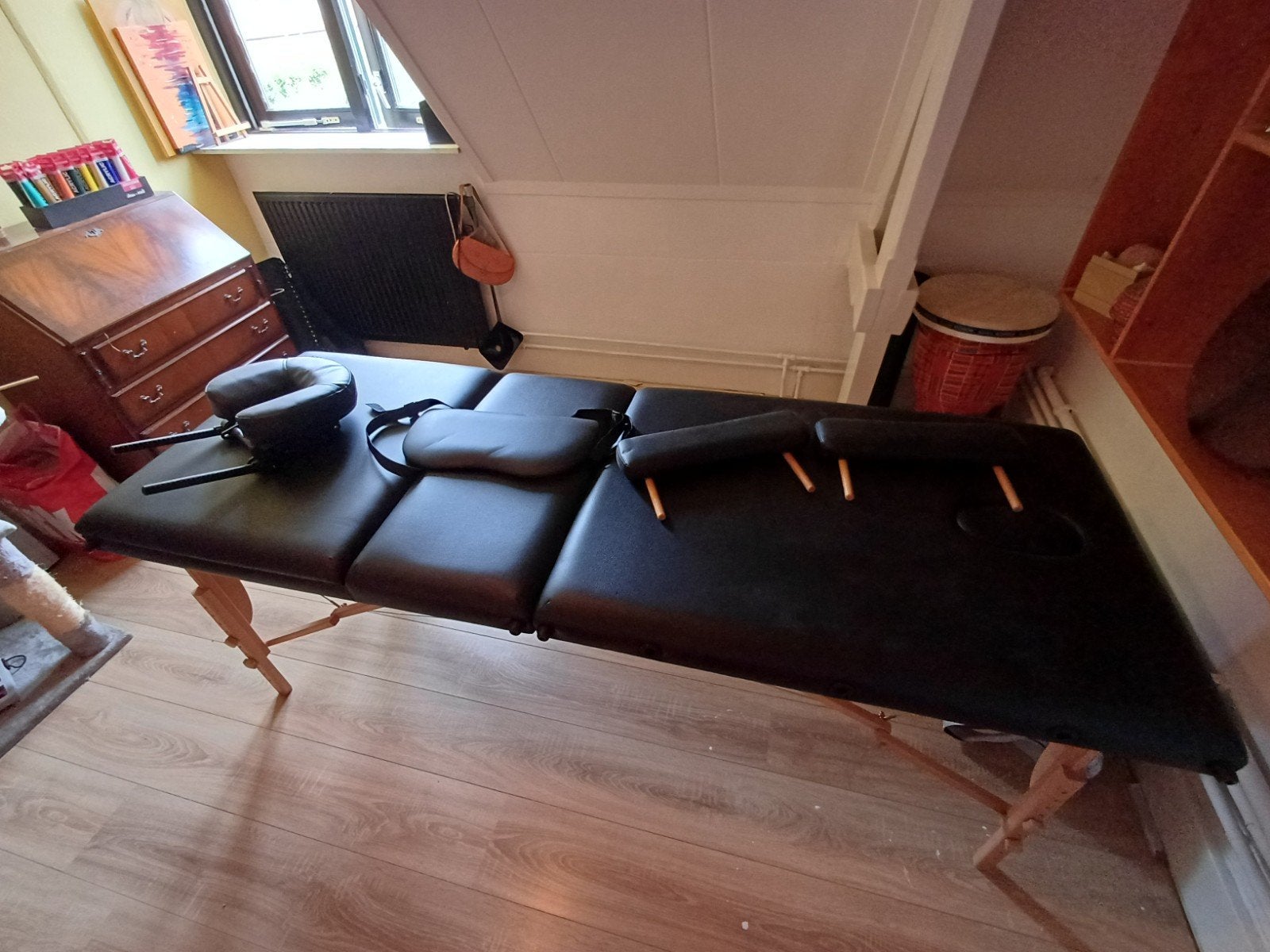 Opklapbare MASSAGETAFEL, Ophalen, Zo goed als nieuw, Massagetafel