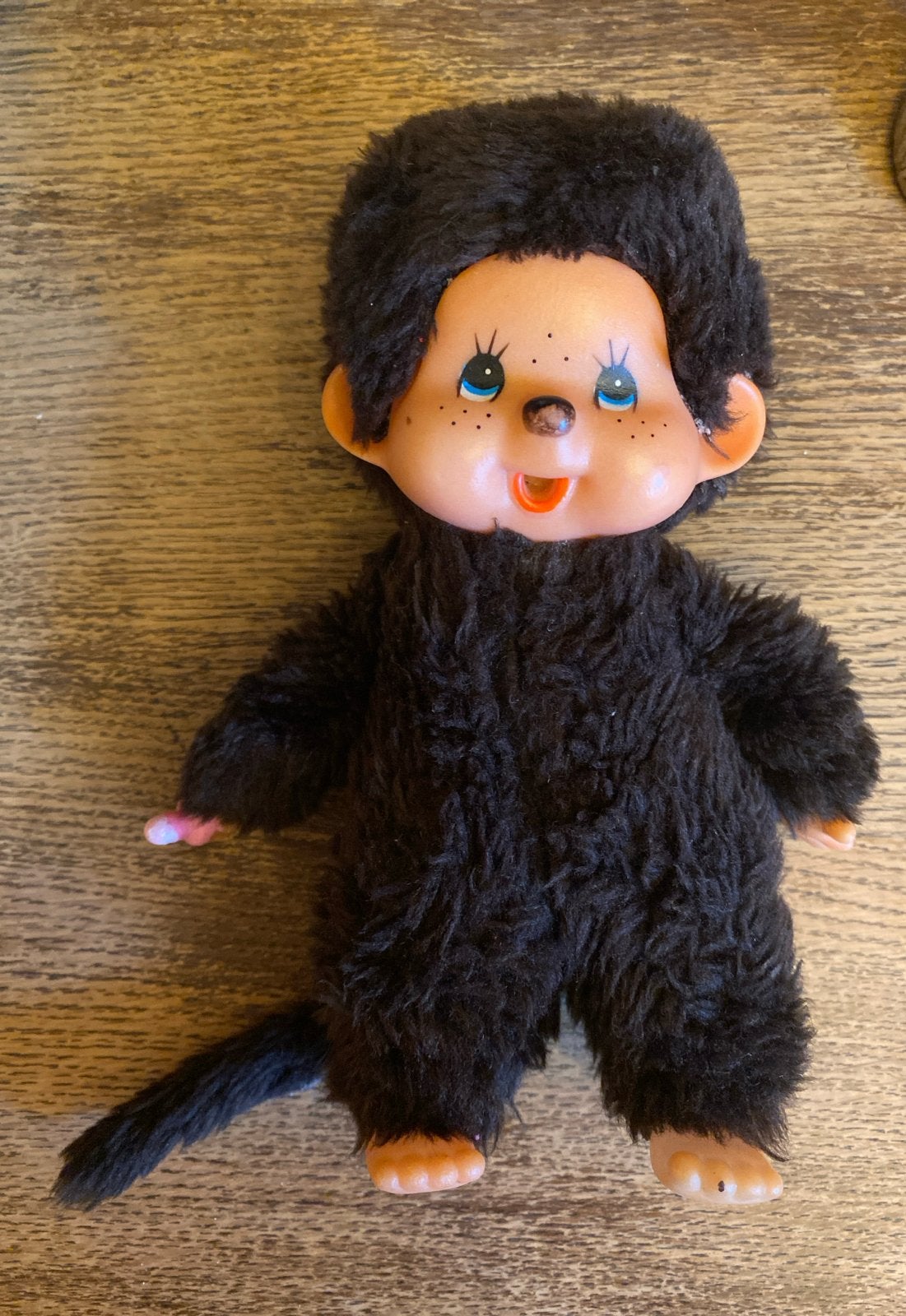 Vintage Monchhichi Pop - Bruin Pluche, Ophalen of Verzenden, Gebruikt