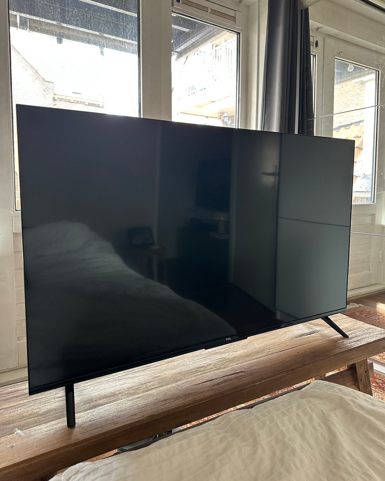 Smart tv 4k, 43 inch, 50 Hz, 80 tot 100 cm, Zo goed als nieuw, Ophalen