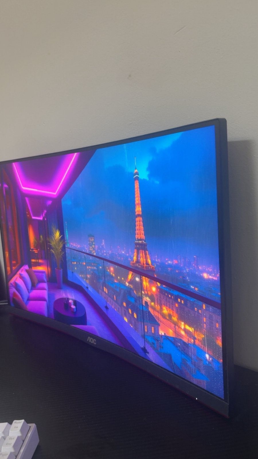 AOC gaming monitor, 50 Hz, Zo goed als nieuw, 100 cm of meer, Ophalen