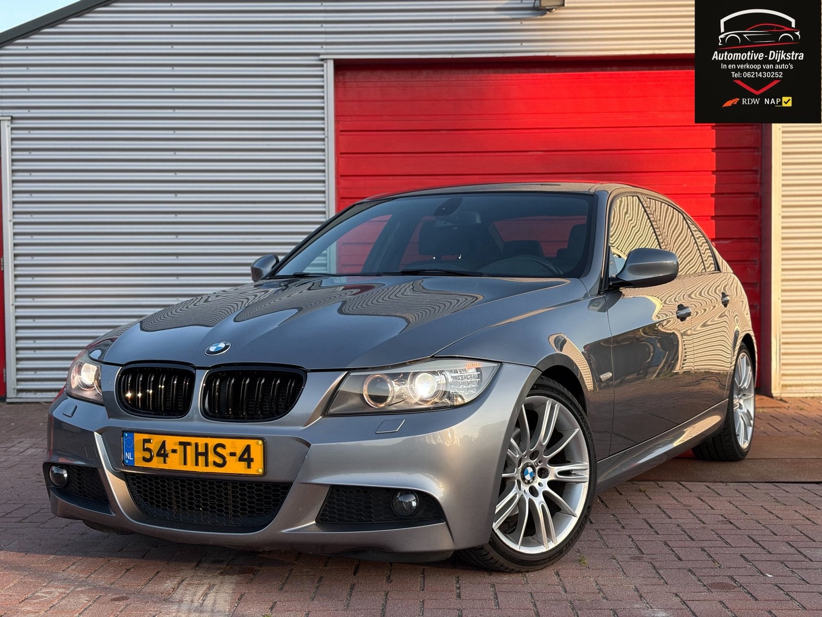 BMW 3-Serie E90 LCI 318i/ M-Pakket/Groot-Navi/Ketting Verv., Auto's, BMW, Euro 5, 1995 cc, Zwart, 4 cilinders