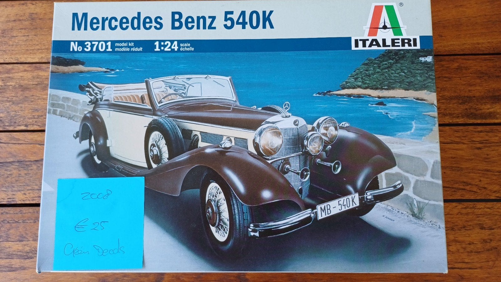 Modelbouwdoos Mercedes Benz 540 K (2008) - Zonder decals, 1:32 tot 1:50, Nieuw, Ophalen of Verzenden, Italeri
