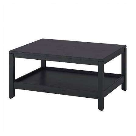 IKEA HAVSTA salontafel met opbergplank (zwart), Ophalen, Gebruikt, 50 tot 100 cm, 50 tot 100 cm