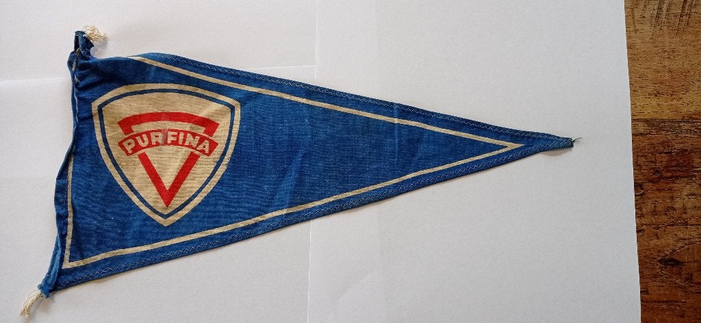 Vintage Purfina vlaggetje (jaren '50), Verzamelen, Ophalen of Verzenden, Gebruikt, Overige typen