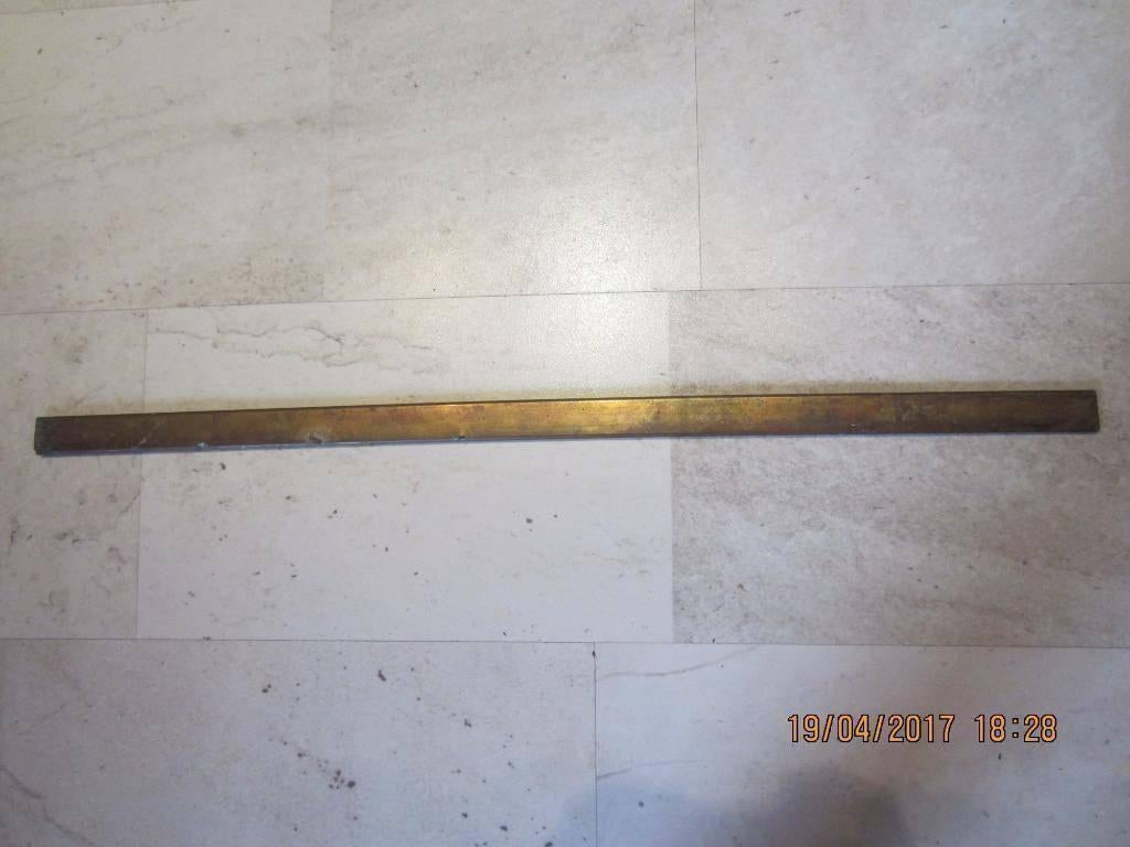 12 koperen traproedes om het tapijt/loper, Crème, Gebruikt, 200 cm of meer, Antiek brocant
