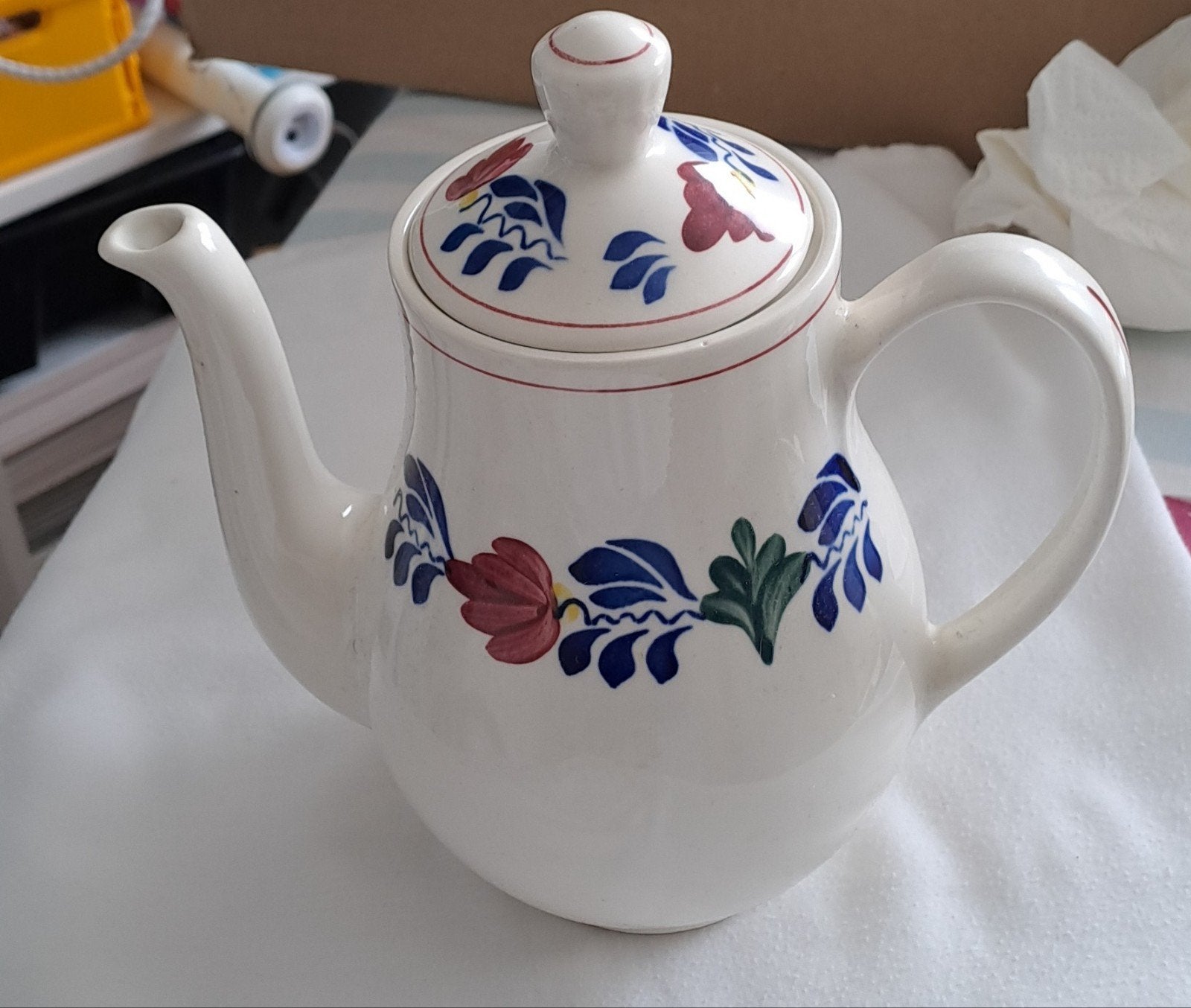 Boerenbont koffiepot, Huis en Inrichting, Keuken | Servies, Verzenden, Overige typen, Zo goed als nieuw, Aardewerk