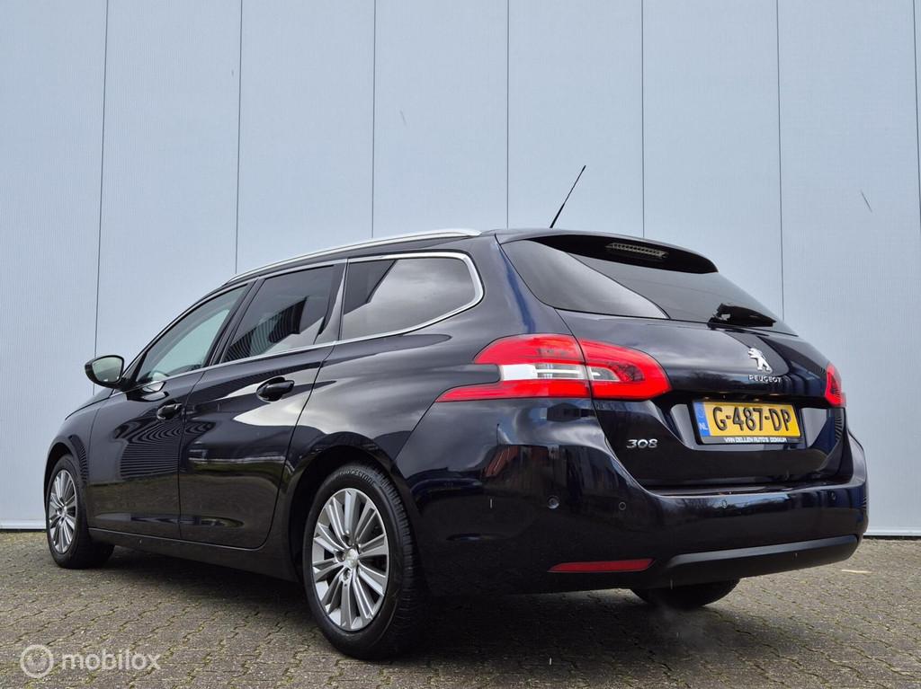 PEUGEOT 308 SW 1.2 PURETECH ALLURE AUTOMAAT/MASSAGE/FULL LED, Gebruikt, Euro 6, 1199 cc, Blauw