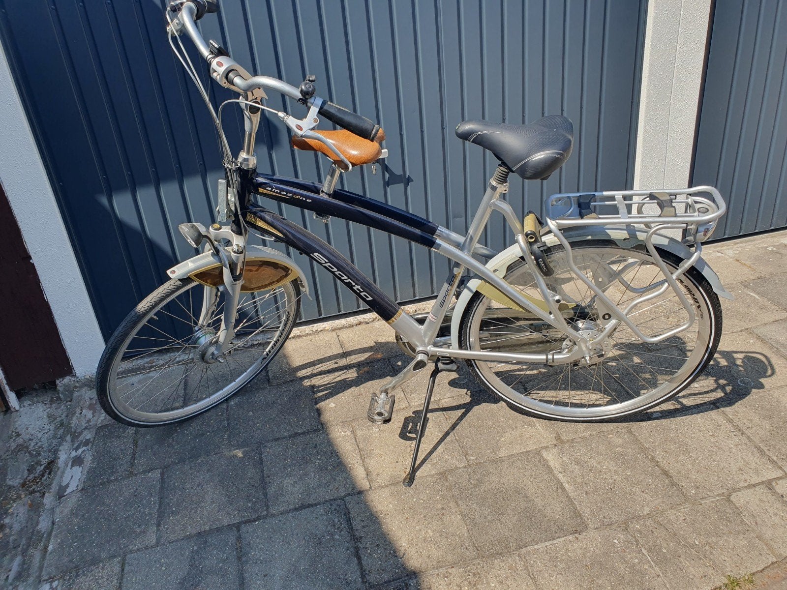 Sparta Amazone herenfiets met kinderzitje op stang - Gebruik, Terugtraprem, Sparta, Versnellingen, Ophalen of Verzenden