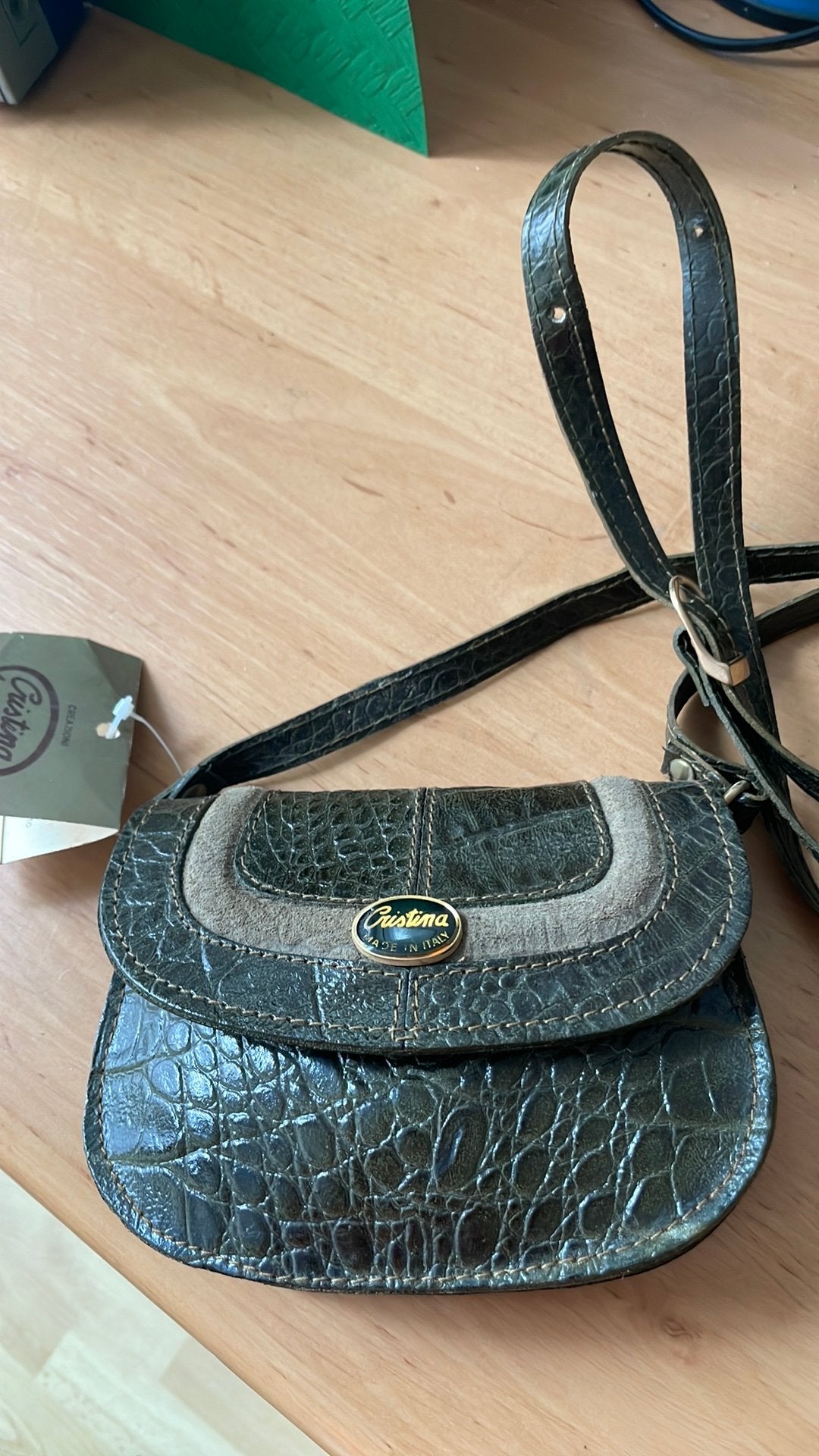 NIEUW Lederen cross body tasje, Ophalen of Verzenden, Zo goed als nieuw, Bruin