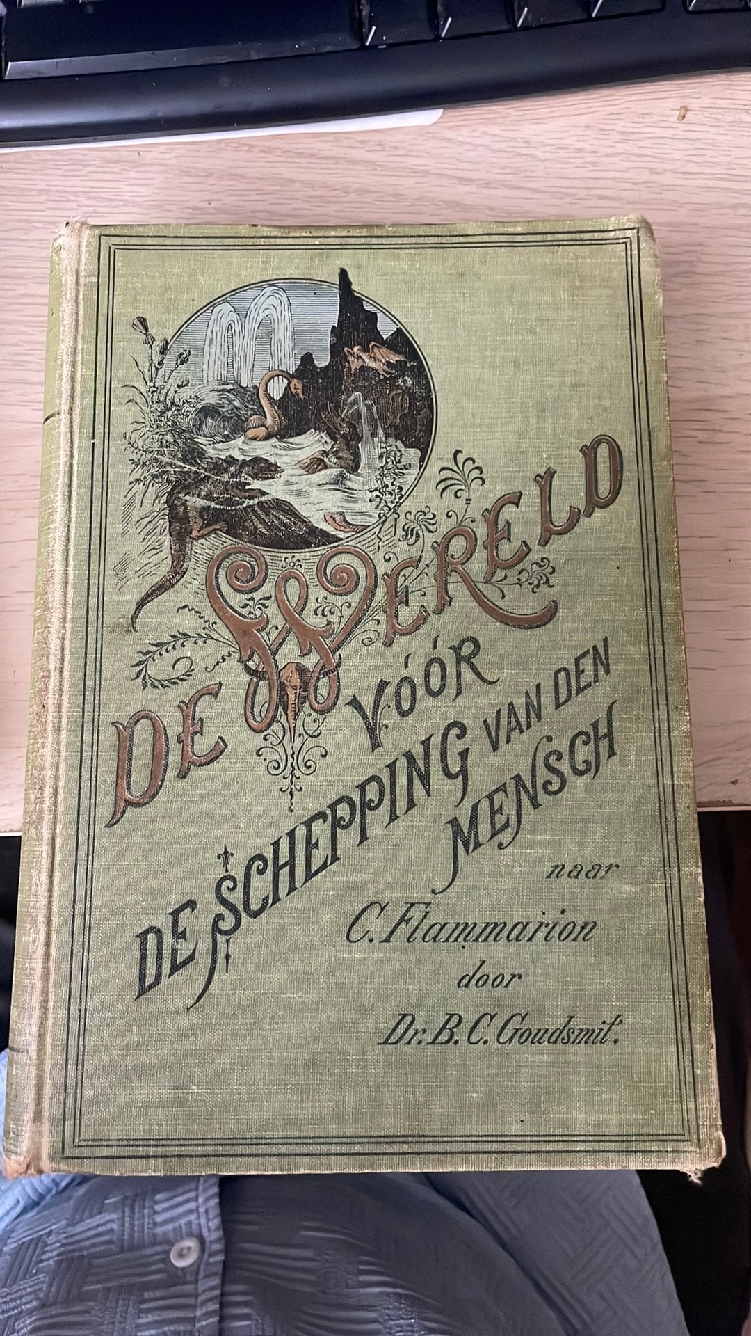 De wereld voor de schepping van den mensch, Antiek en Kunst, Ophalen of Verzenden