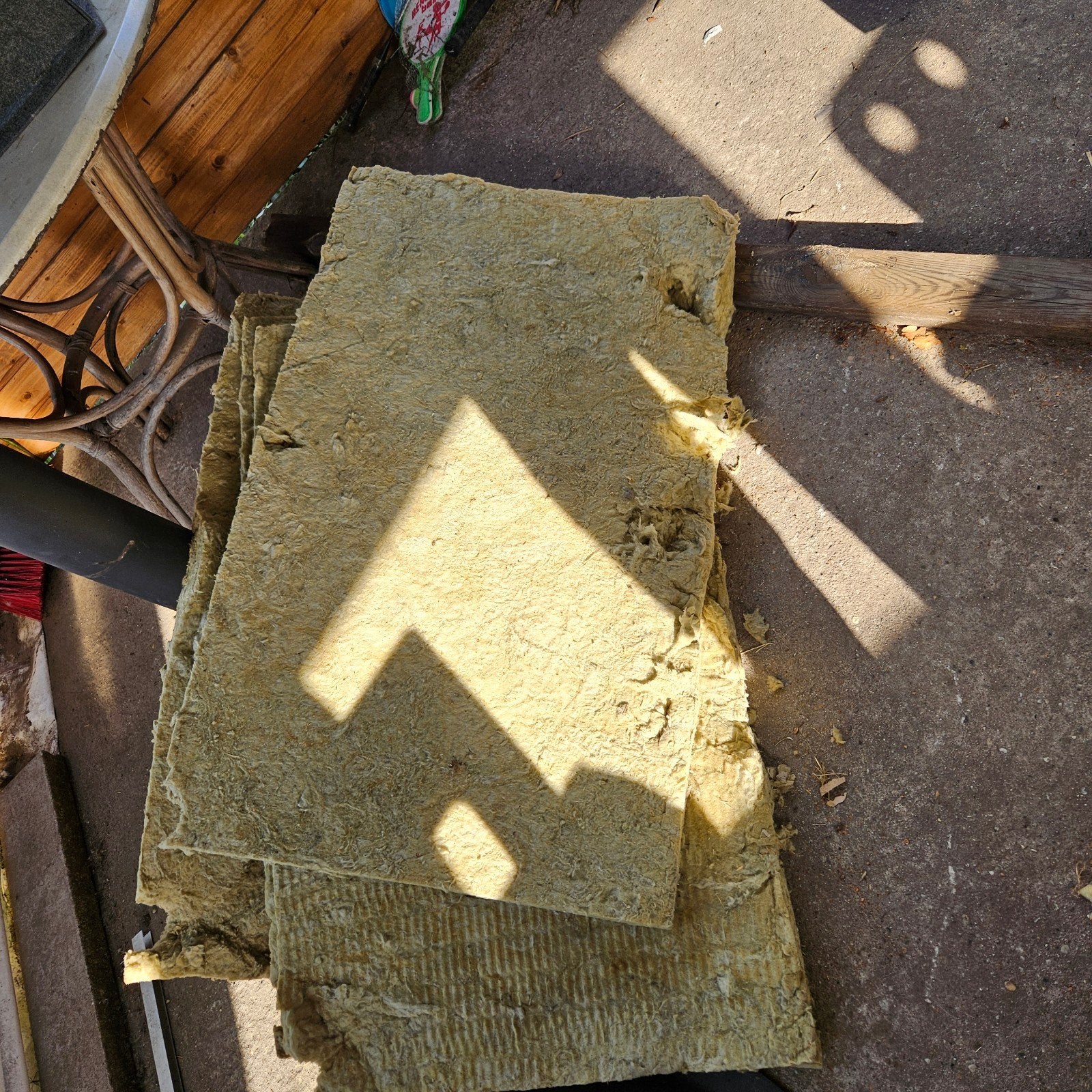 Gratis steenwol isolatieplaten, Doe-het-zelf en Verbouw, Ophalen, 4 tot 8 cm, Vloerisolatie, Steenwol