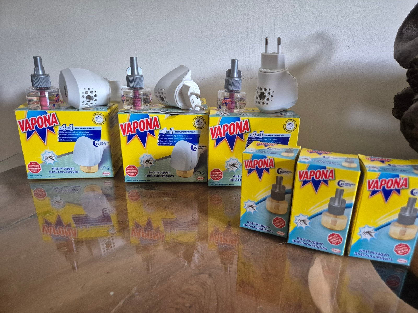 Vapona Anti Muggen Stekkers met Vulling en Navullingen, Ophalen of Verzenden, Zo goed als nieuw, Wit, Kunststof