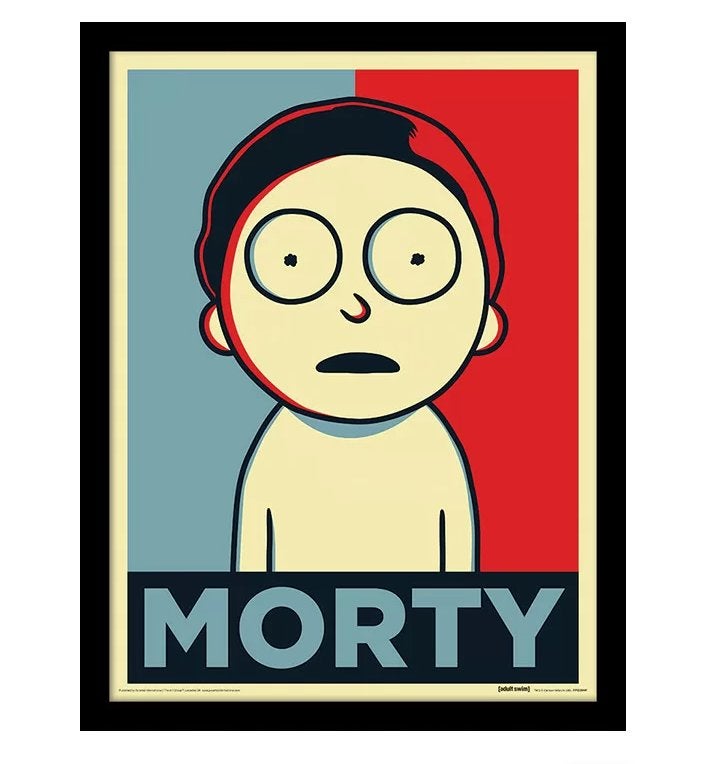 Partij Rick and Morty posters in frame