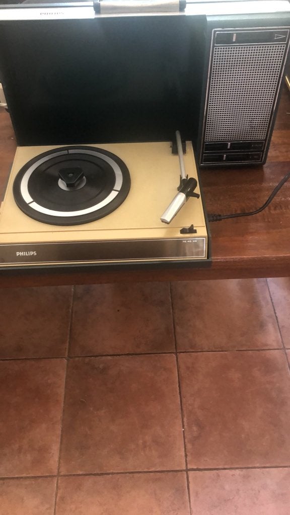 vintage veel verschillende philips kofferpickupjes, Ophalen of Verzenden, Gebruikt, Platenspeler, Philips