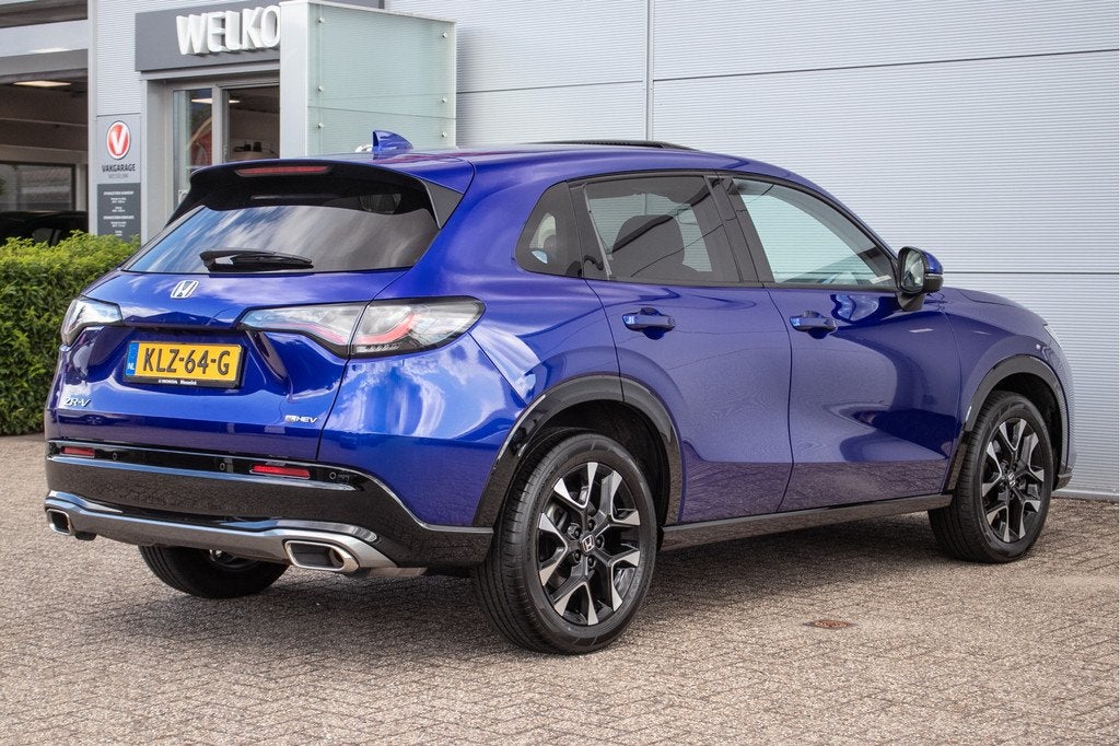 Honda Zr-V 2.0 e:HEV Advance | pano schuif - k dak | Apple c, Auto's, Honda, 4 cilinders, 700 kg, Blauw, ZR-V