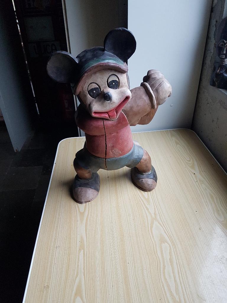 mickey mouse, Antiek en Kunst, Ophalen of Verzenden, Hout, Houtsnijwerk, Overige onderwerpen