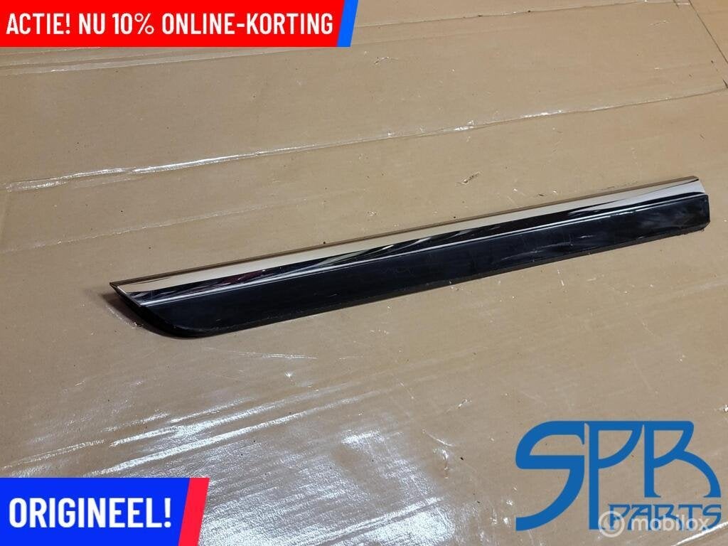 VW PASSAT B8 PORTIER SIERLIJST CHROOM LC9X RECHTSACHTER DEUR, Gebruikt, VOLKSWAGEN, Volkswagen, Ophalen of Verzenden