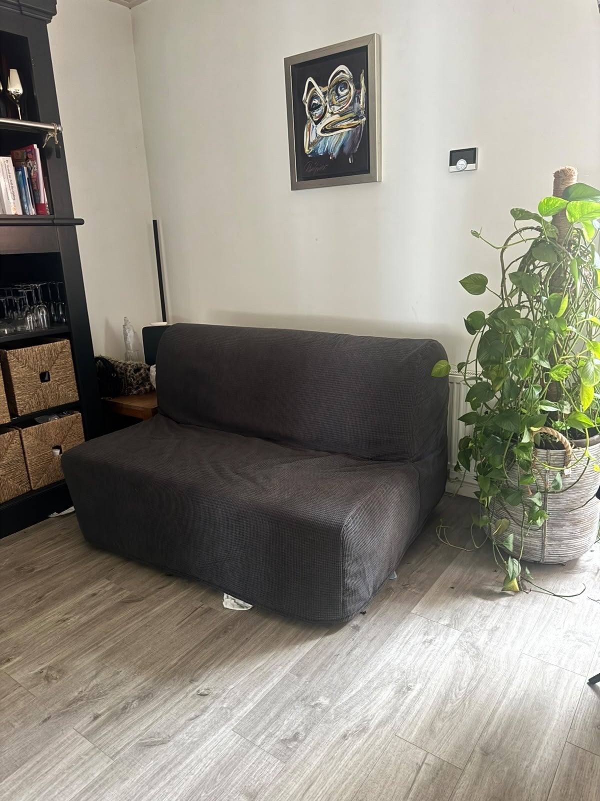 IKEA Twijfelaar Slaapbank - Donkergrijs, Ophalen, Gebruikt, Twijfelaar, Grijs