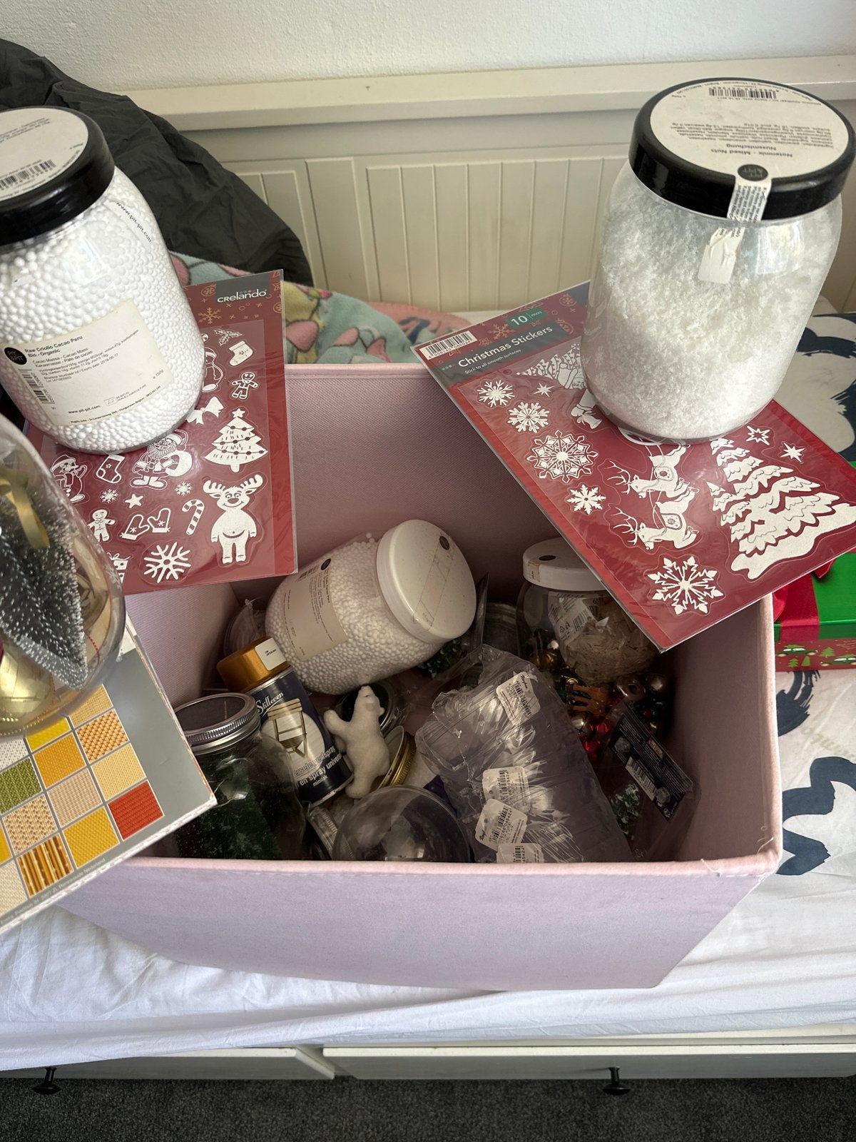 Knutselspullen voor kerst, Ophalen