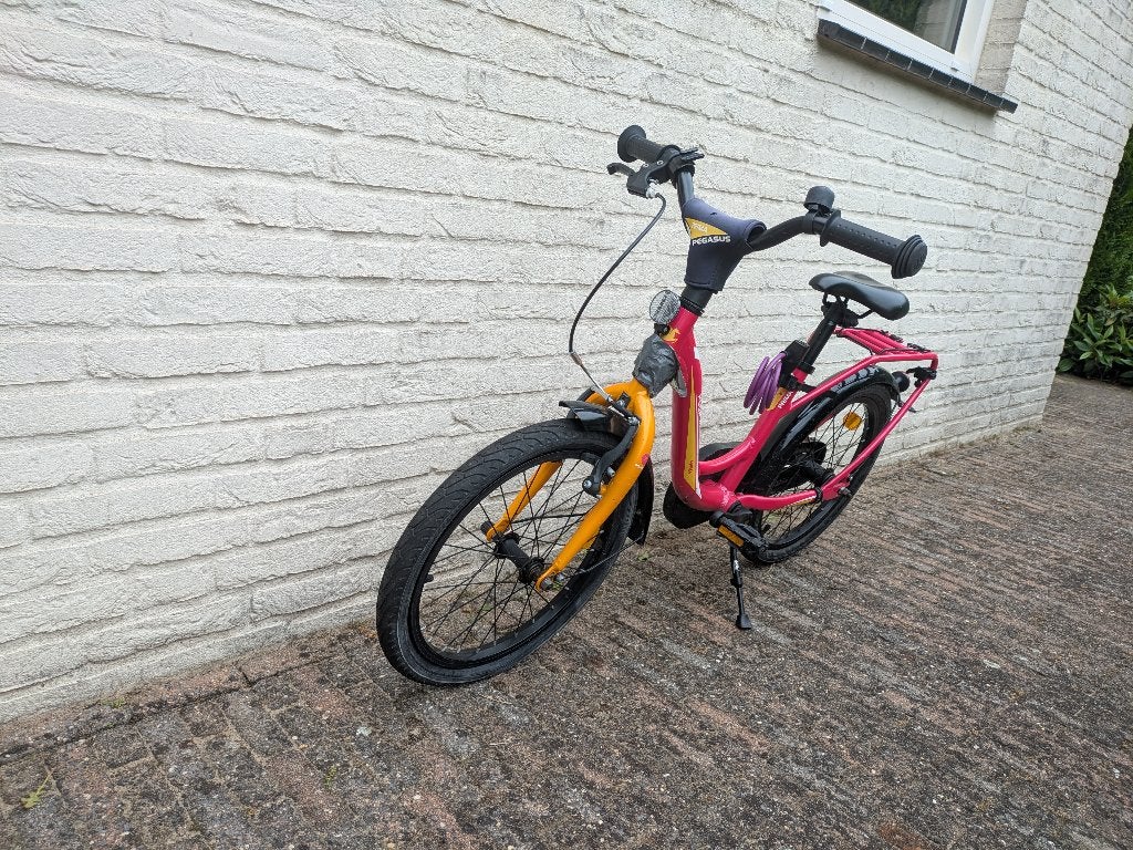 Pegasus kinderfiets, Fietsen en Brommers, Ophalen, Pegasus, Trommelrem, 16 tot 20 inch