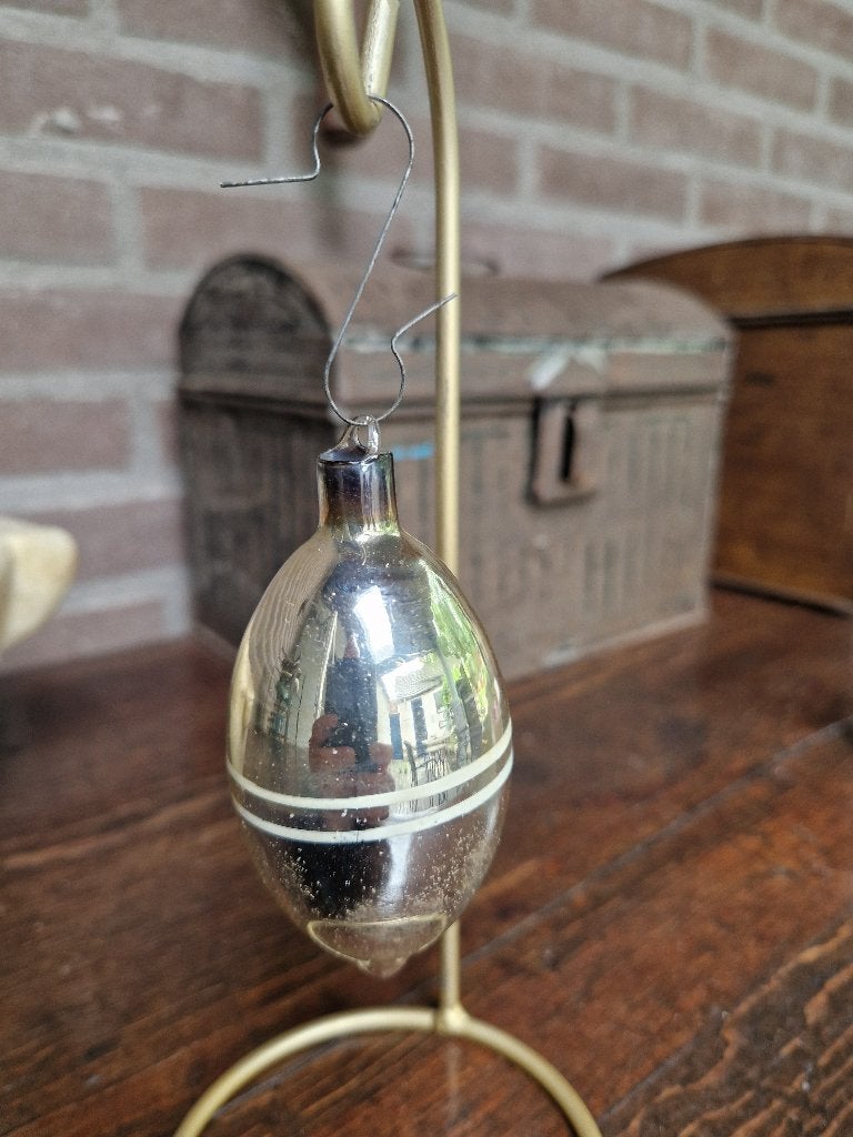 oude kerst - grote Ajeko kerstbal olijf - druppel, Diversen, Ophalen of Verzenden