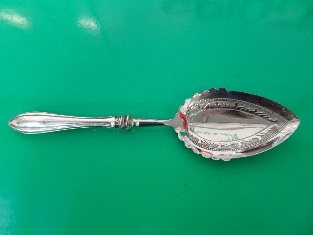 zilveren pasteichep (800) antiek met gekartelde scoop !, Antiek en Kunst, Ophalen