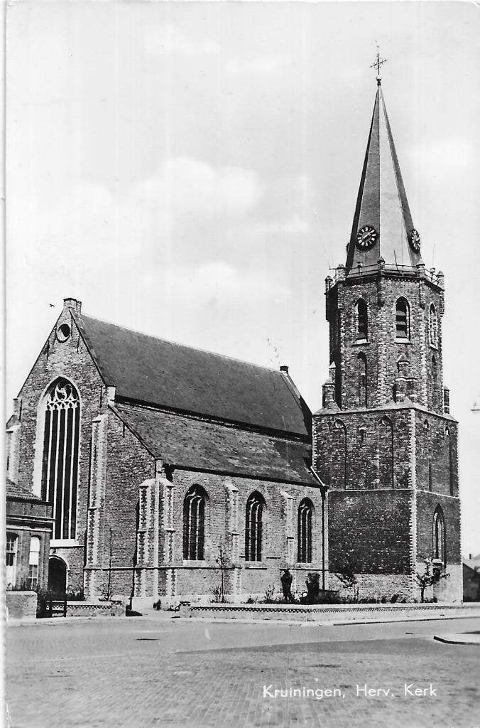 AK Kruiningen - Herv. Kerk, Verzenden, 1960 tot 1980, Gelopen, Zeeland