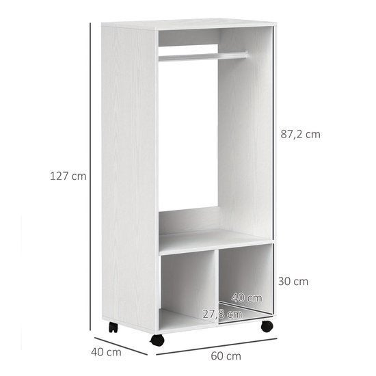 Mobiele Kledingkast – Verplaatsbare Kast, Corvance B.V., Verzenden, Nieuw, Corvancebol@gmail.com