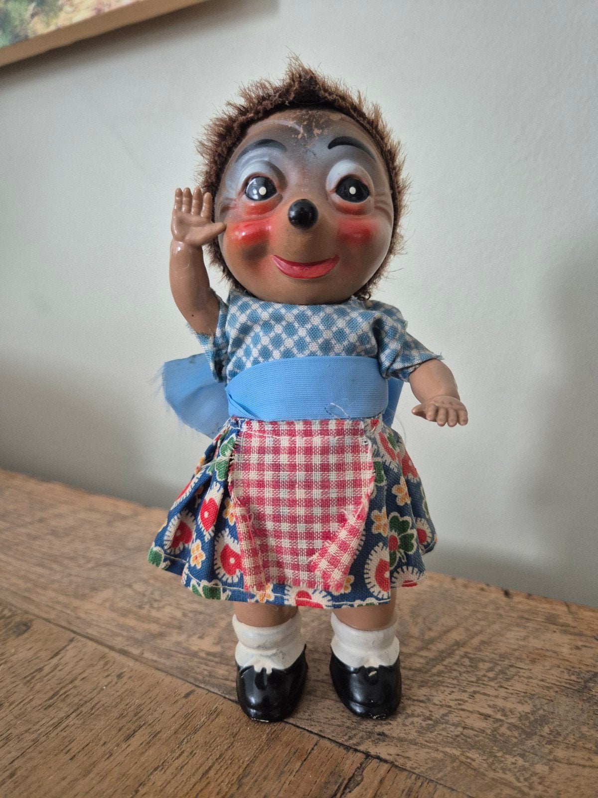 Vintage Micki Egelpop Jaren '50 - Duitse Verzamelpop, Verzamelen, Ophalen of Verzenden, Gebruikt, Pop
