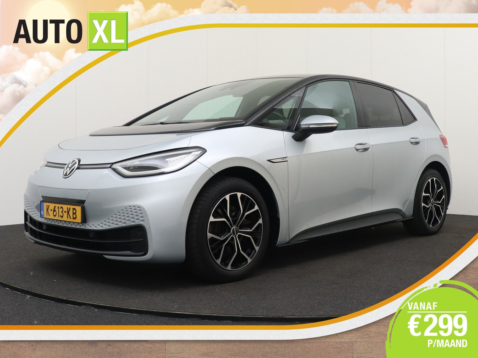 Volkswagen ID.3 Business 58 kWh (92%SOH) IQ.Light 18'LMV Cam, Auto's, Automaat, Dealer onderhouden, Gebruikt, Zwart