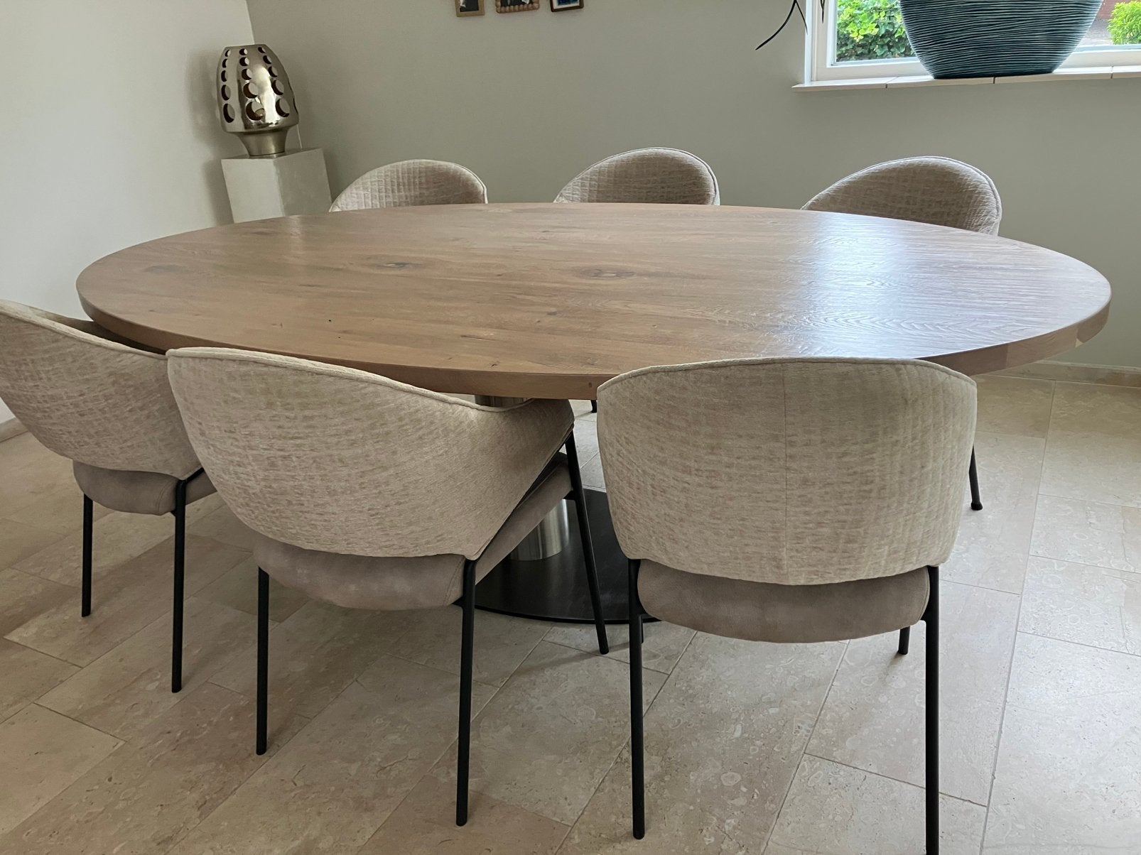 Xooon eetkamerstoel Nolan 6 stuks. Zeer goede staat, Ophalen, Rond, 200 cm of meer, 50 tot 100 cm