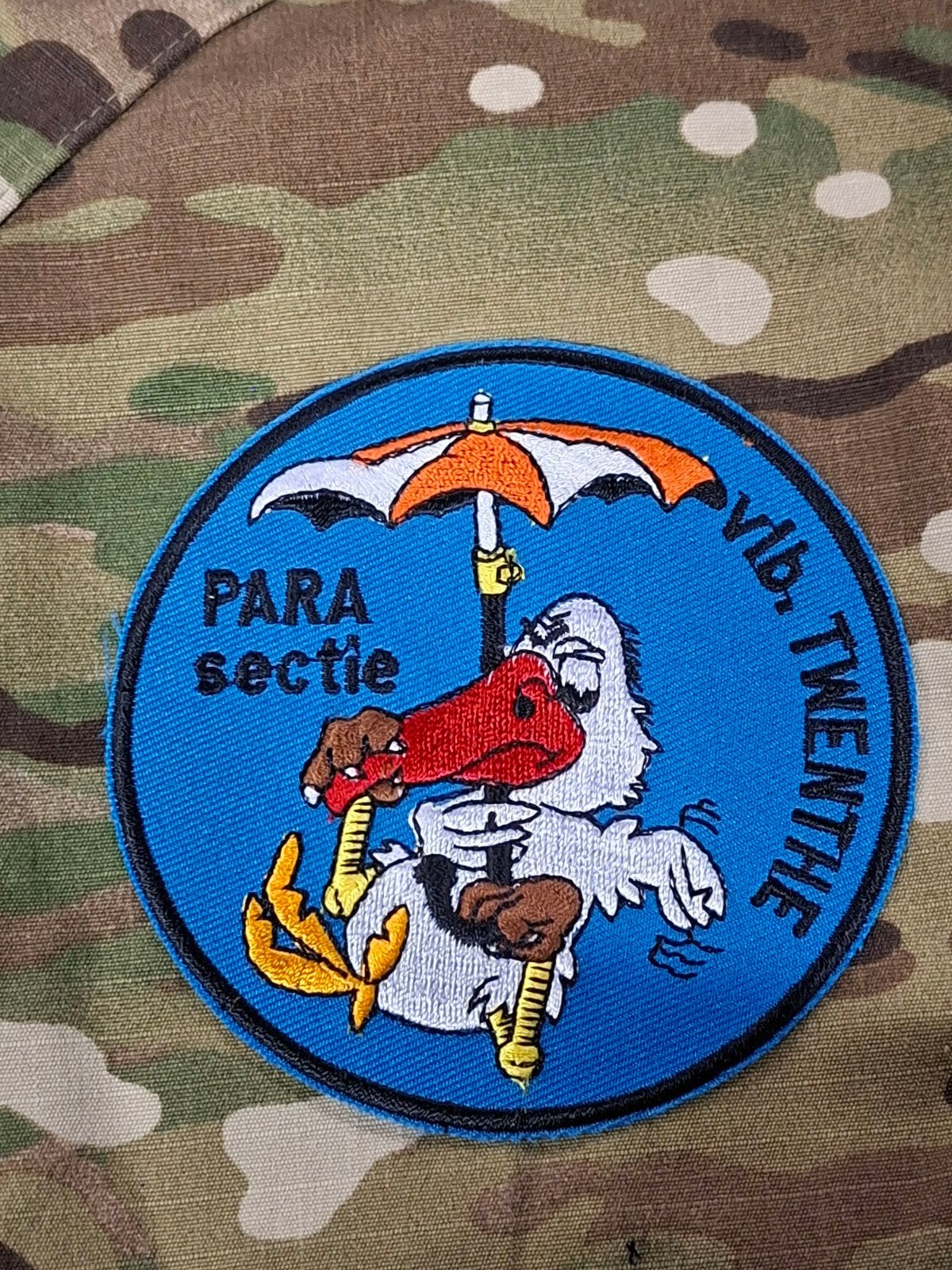 Patch Koninklijke Luchtmacht Para sectie Vlb. Twenthe, Ophalen of Verzenden, Luchtmacht, Nederland, Embleem of Badge