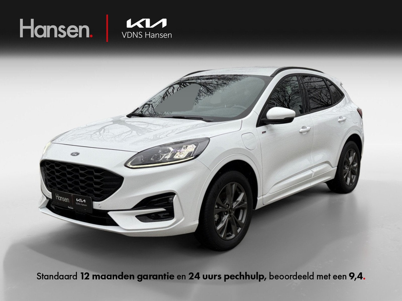 Ford Kuga 2.5 PHEV ST-Line X I Winterpakket I Elek. Achterkl, Auto's, Euro 6, 4 cilinders, Wit, Bedrijf