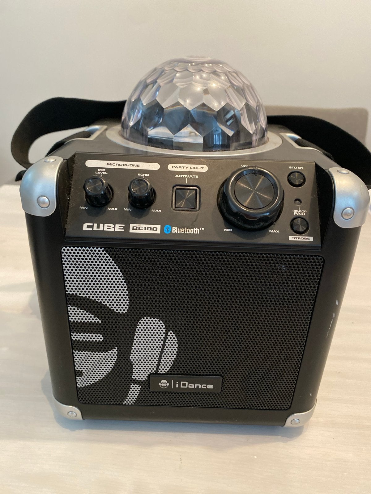 iDance CUBE BC100 Bluetooth Karaoke Speaker met Licht, Ophalen of Verzenden, Gebruikt, Luidspreker(s)