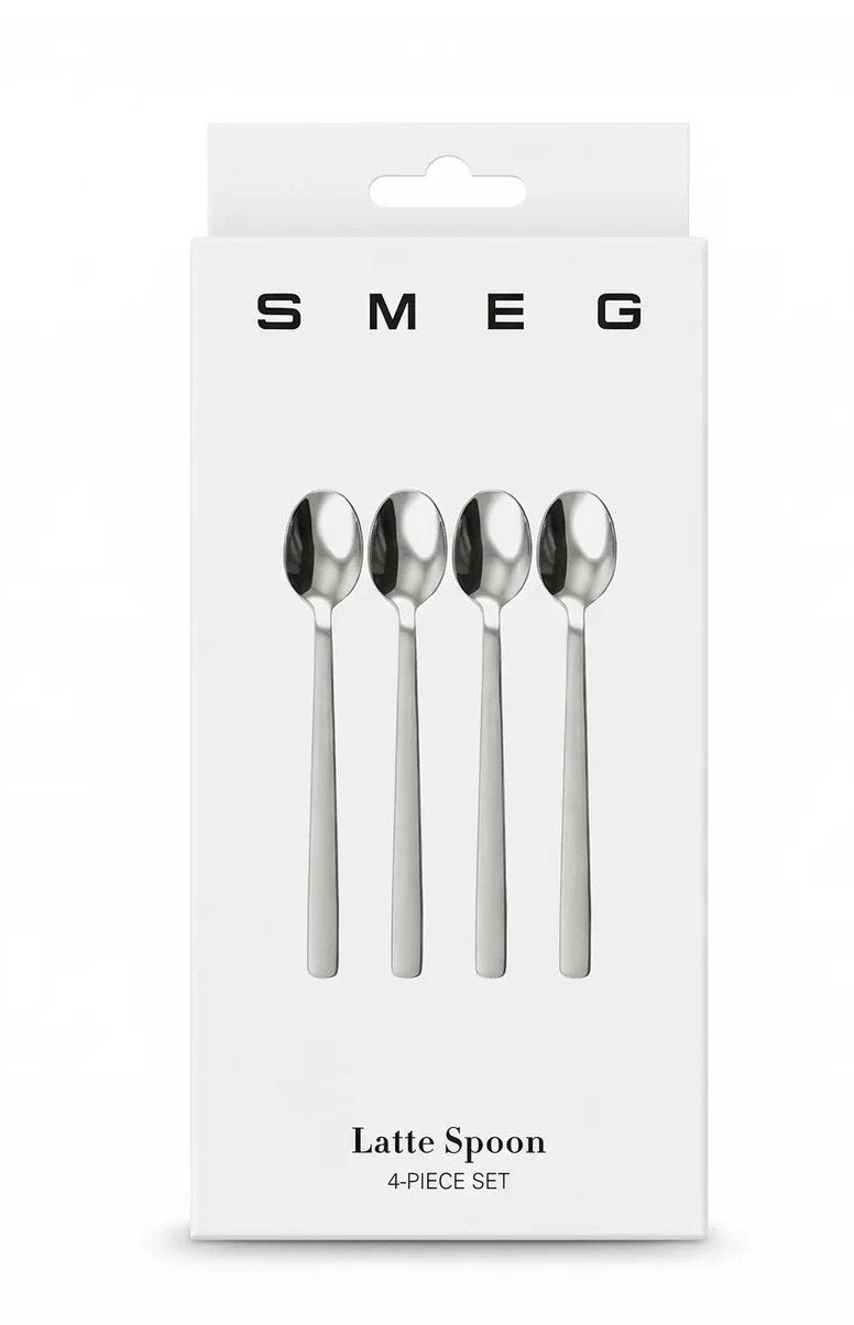 Smeg lepels longdrinklepels longdrink theelepels latte spoon, Ophalen, Nieuw, Rvs of Chroom