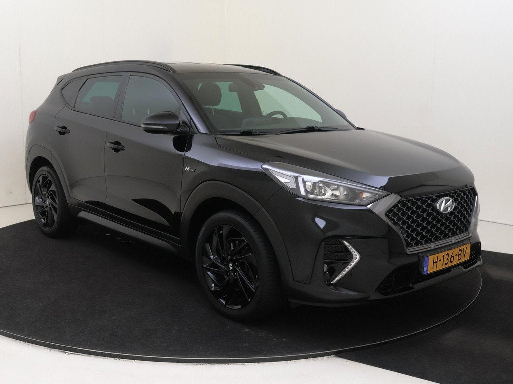 Hyundai Tucson 1.6 T-GDI N-Line AUTOMAAT | Navigatie | Parke, Auto's, Hyundai, 15 km/l, Gebruikt, Zwart, Origineel Nederlands