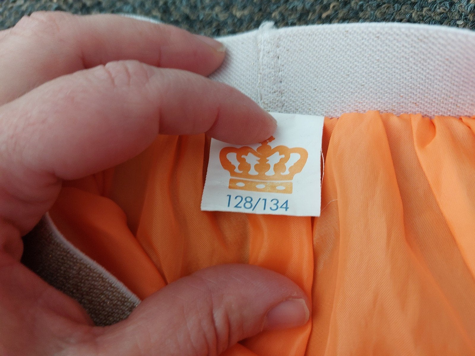 Oranje Tule Rokje Maat 128/134, Kinderen en Baby's, Kinderkleding | Maat 128, Ophalen, Gebruikt, Meisje, Jurk of Rok