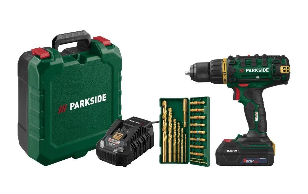Nieuw Parkside Accu Boor-/Schroefmachine met Accessoires, Doe-het-zelf en Verbouw, Ophalen of Verzenden, Nieuw, Boormachine