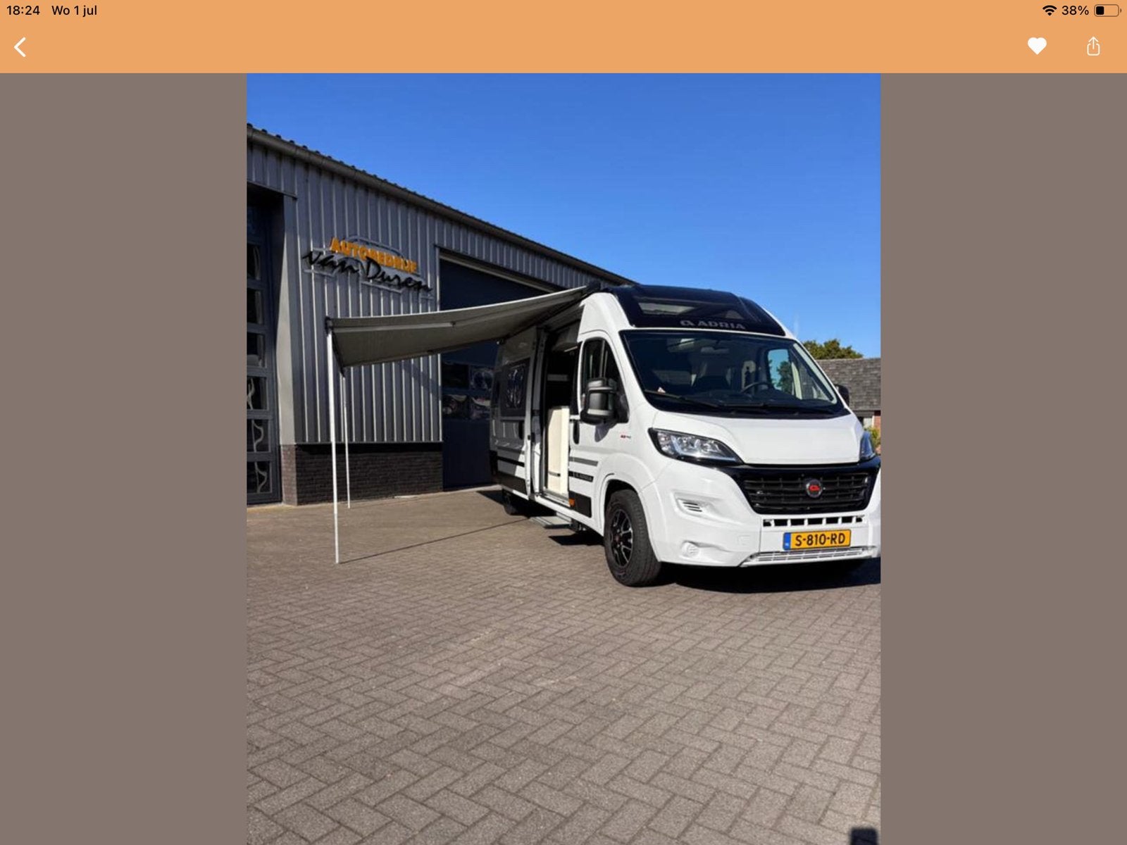 Adria Twin 640SLB te koop uit 2021, slechts 18.200KM., Caravans en Kamperen, Campers, Particulier, Buscamper of Camperbus, Adria