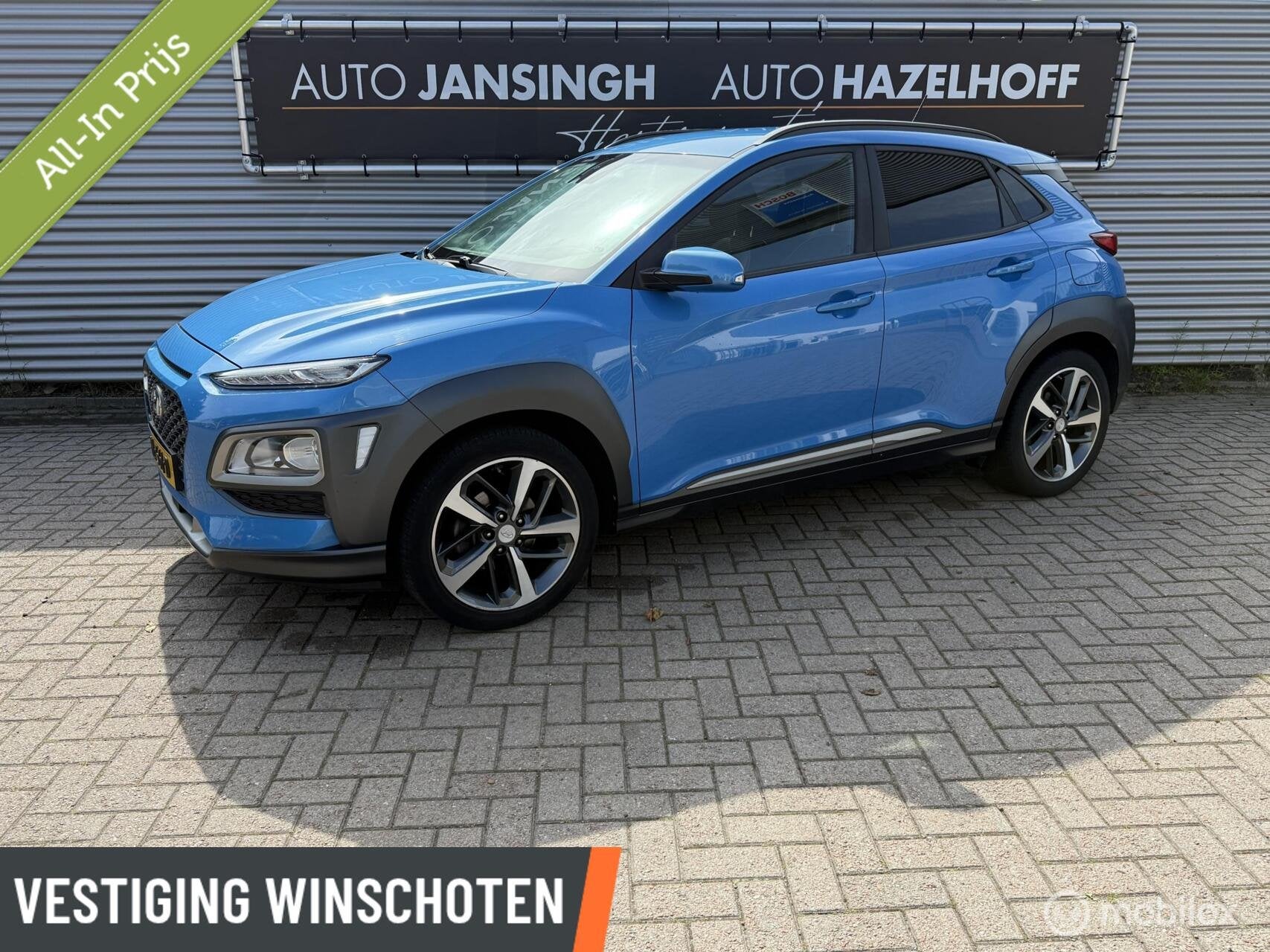 Hyundai Kona 1.0T Fashion | Camera | Apple Carplay/Android A, Auto's, Voorwielaandrijving, Gebruikt, Parkeersensor, Blauw