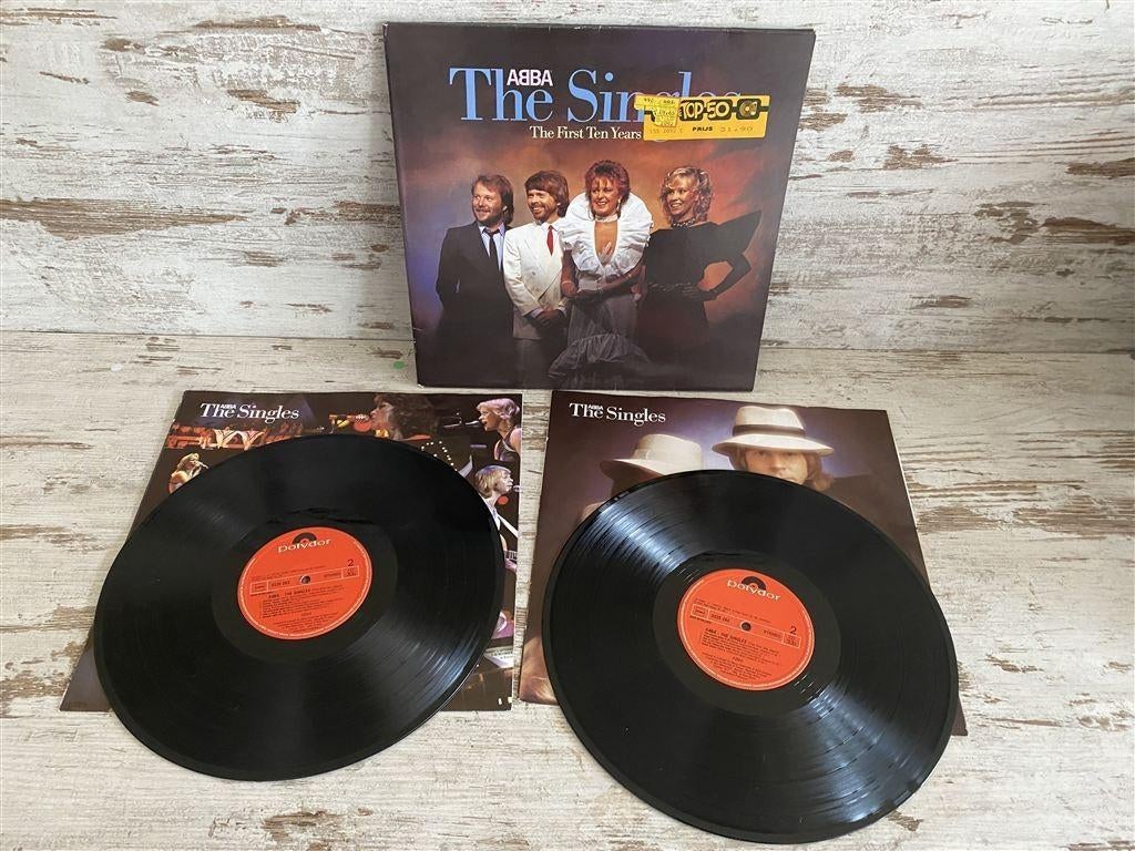 Abba - Abba the singles the first ten years dubbel vinyl [14, Verzenden, Zo goed als nieuw, 12 inch