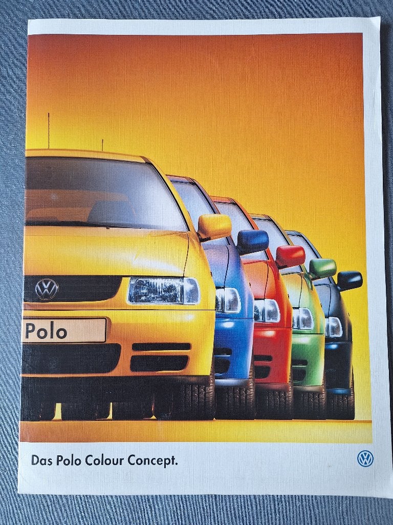 Brochure map VW POLO COLOUR CONCEPT - 1995 Duits, Verzenden, Gelezen, Volkswagen
