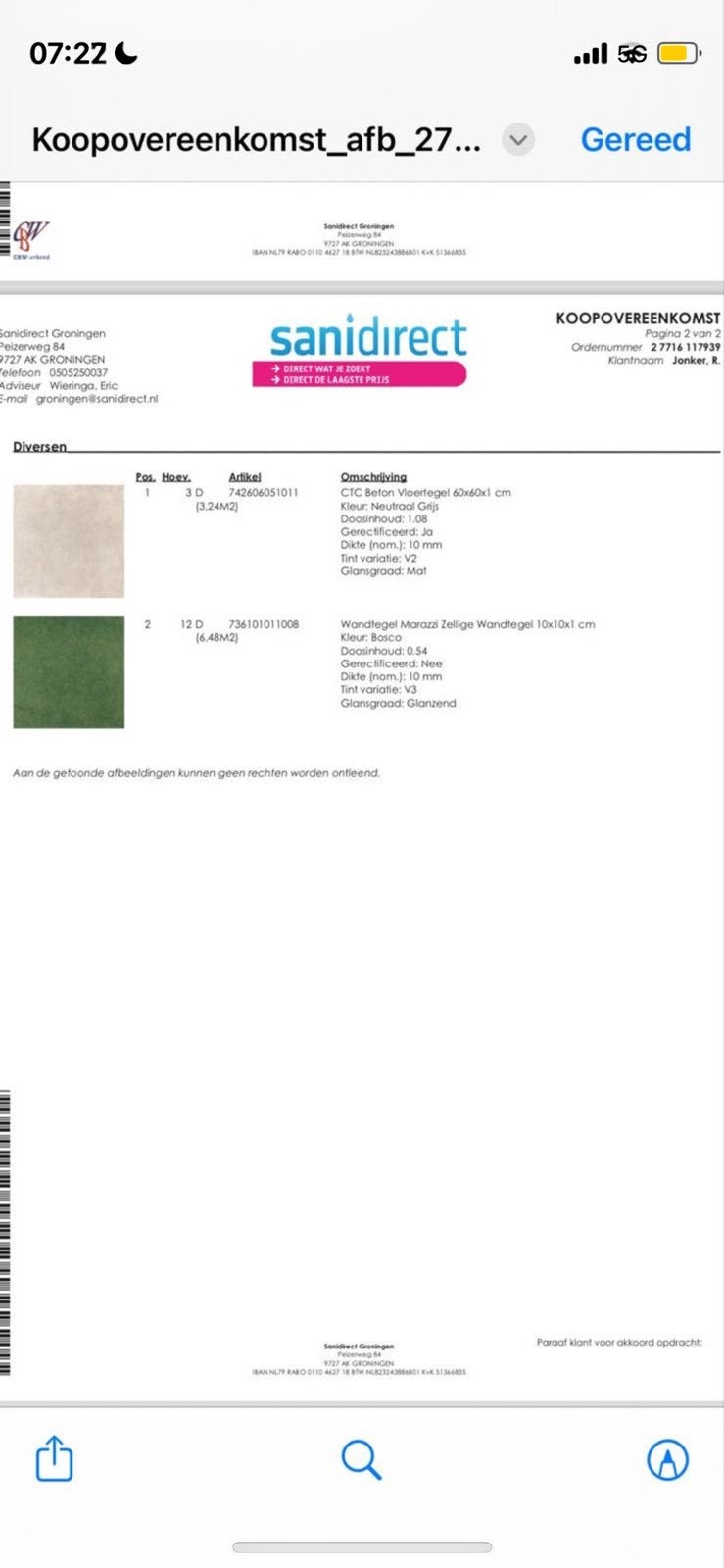 NIEUW tegels groen (10x10cm) en beige (60x60cm), Ophalen, Keramiek, Nieuw, Minder dan 20 cm