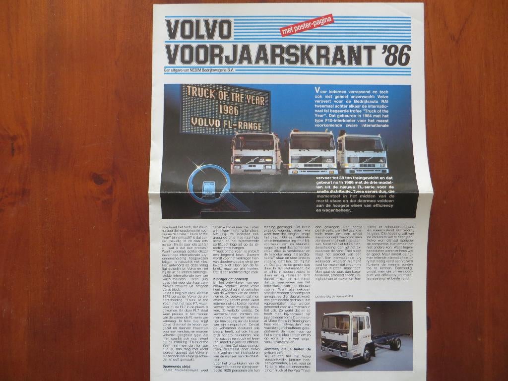 Volvo Voorjaarskrant ‘86, Ophalen of Verzenden, Nieuw, Volvo