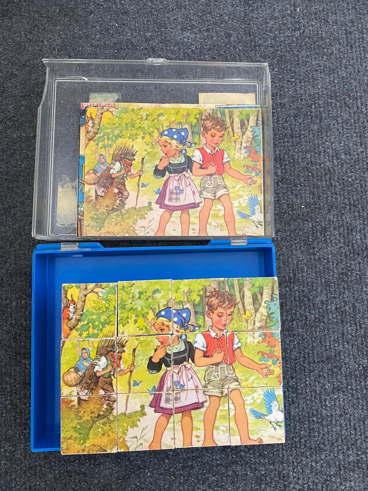 Vintage blokpuzzel, Ophalen of Verzenden, Gebruikt
