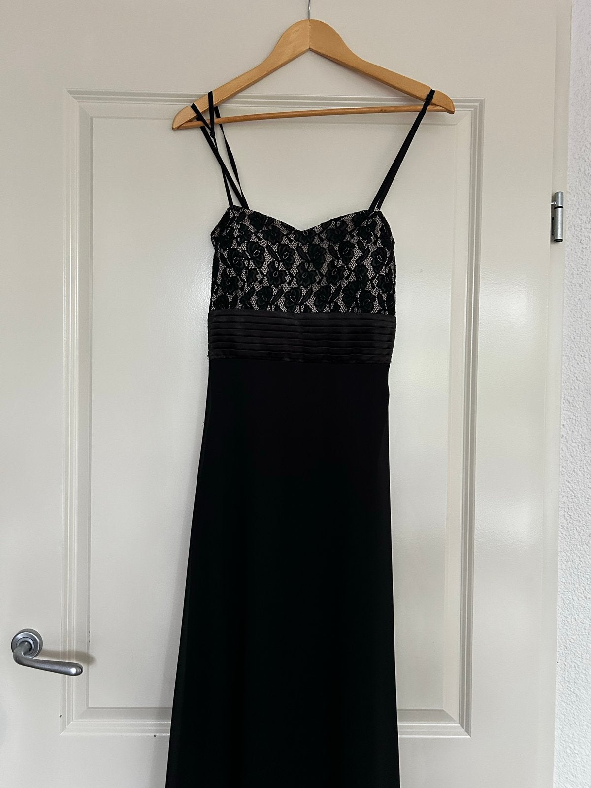 Elegante Zwarte Galajurk en bolero Maat 38 met Kant, Kleding | Dames, Maat 38/40 (M), Galajurk, Zwart, Ophalen of Verzenden