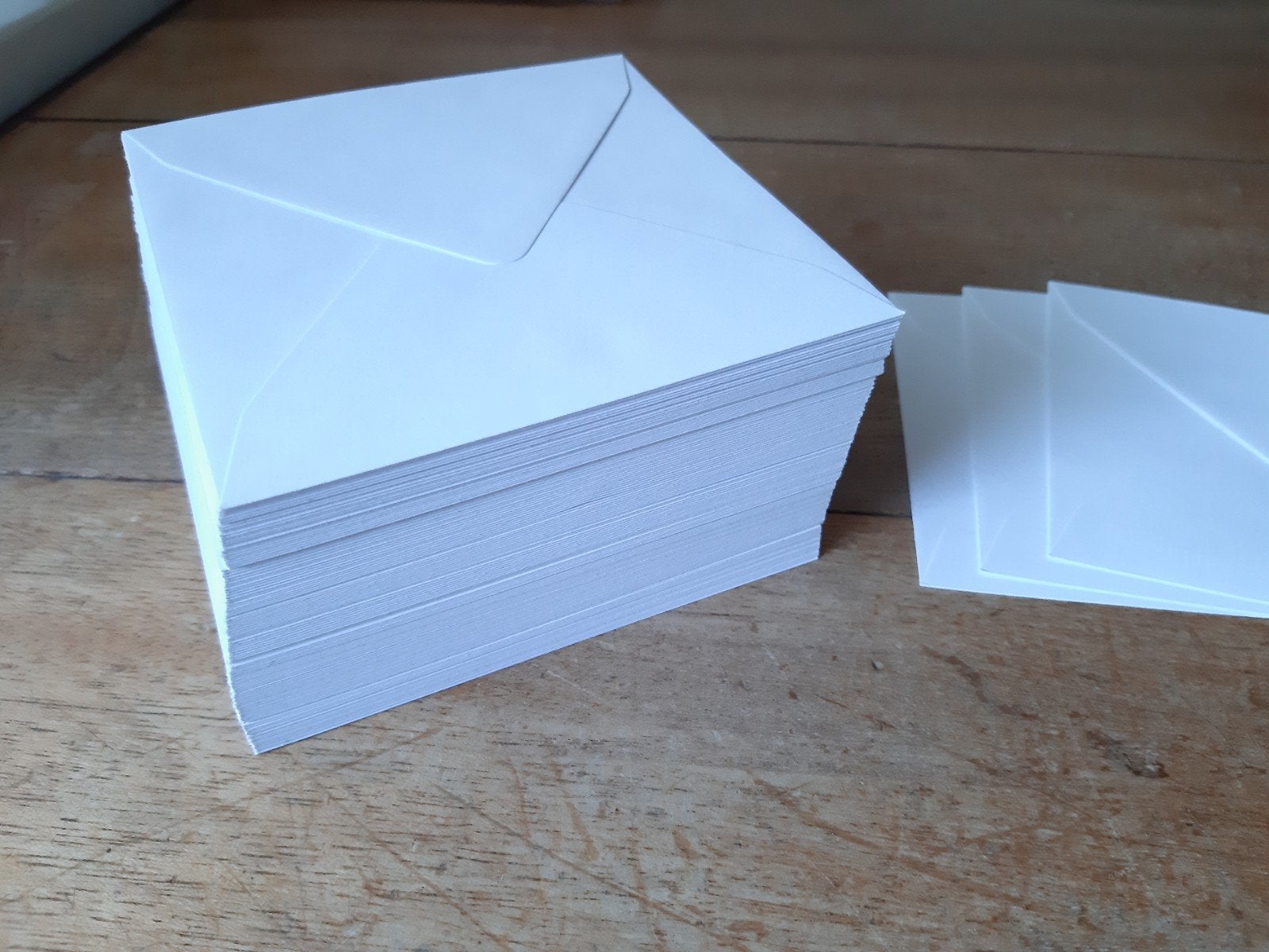 125x envelop wit vierkant 12x12 cm, Diversen, Verzenden, Nieuw